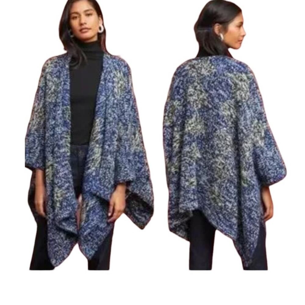 ELK CHALE 100% Wool PONCHO WRAP ONE SIZE